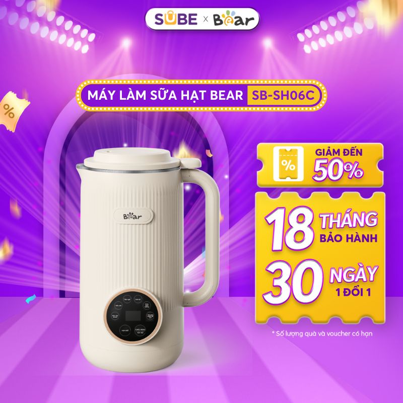 Máy làm sữa hạt Bear 0.6L SB-SH06C