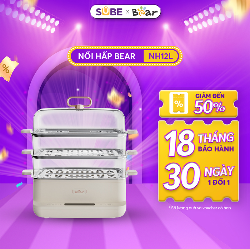 Nồi hấp Bear SB-NH12L