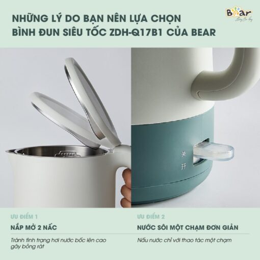 Bình đun nước Bear ZDH-Q17B1