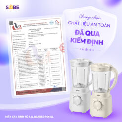 Cối xay và các bộ phận tiếp xúc thực phẩm đều làm từ vật liệu an toàn, đảm bảo an toàn cho sức khỏe.