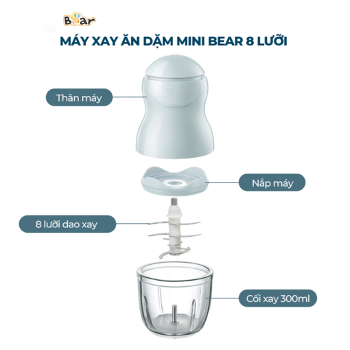 Máy xay ăn dặm Bear 0.3L GR-B03V8