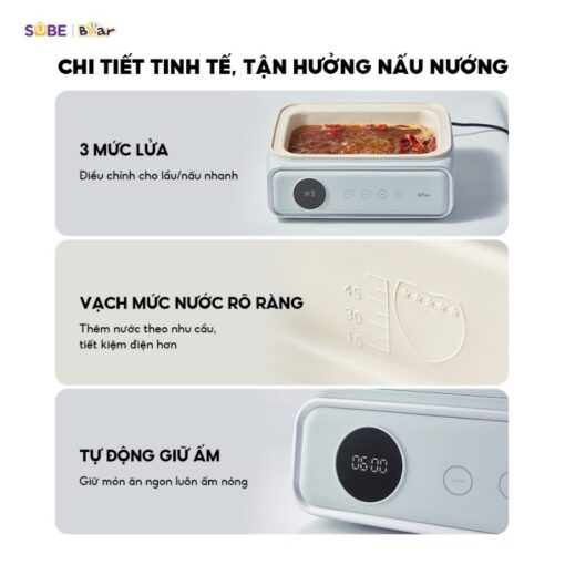 Nồi hấp Bear DZG-P20W7