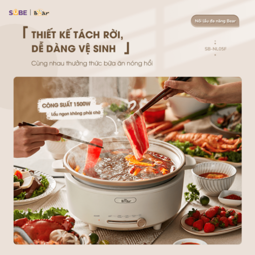 Nồi lẩu Bear 5L SB-NL05F