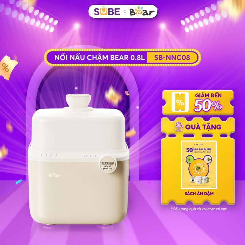 Nồi nấu chậm Bear 0.8L SB-NNC08