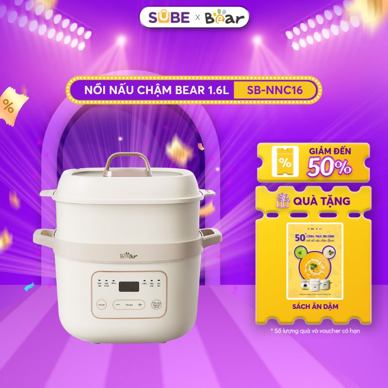 Nồi nấu chậm Bear 1.6L SB-NNC16