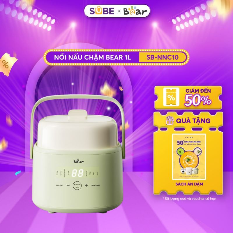 Nồi nấu chậm Bear 1L SB-NNC10