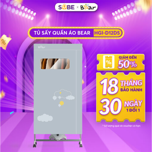 Tủ sấy quần áo Bear HGJ-D12D5