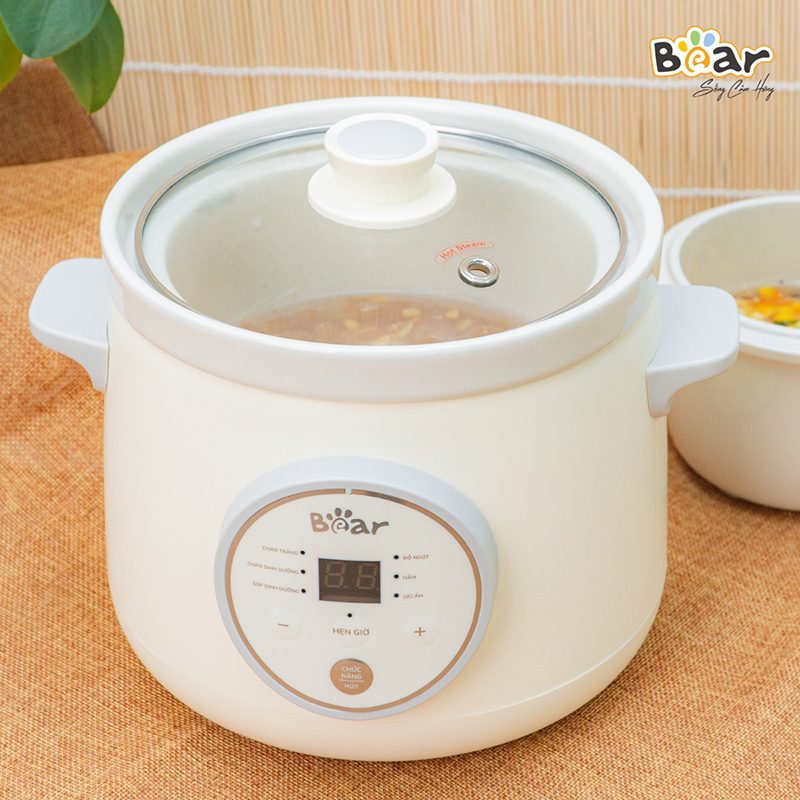 Cách sử dụng nồi nấu chậm Bear 1.5L