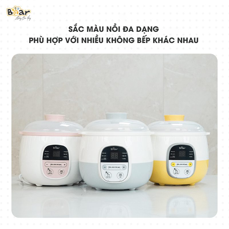 nồi nấu cháo chậm bear có tốt không