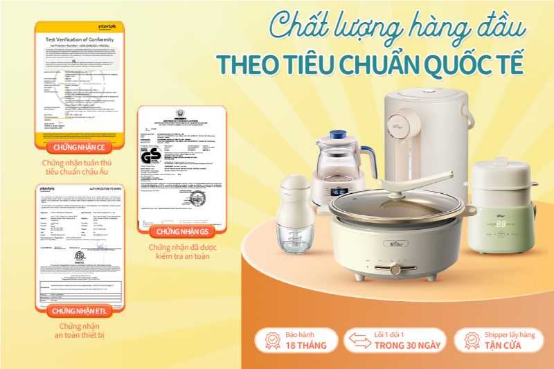 nồi nấu chậm Bear của nước nào