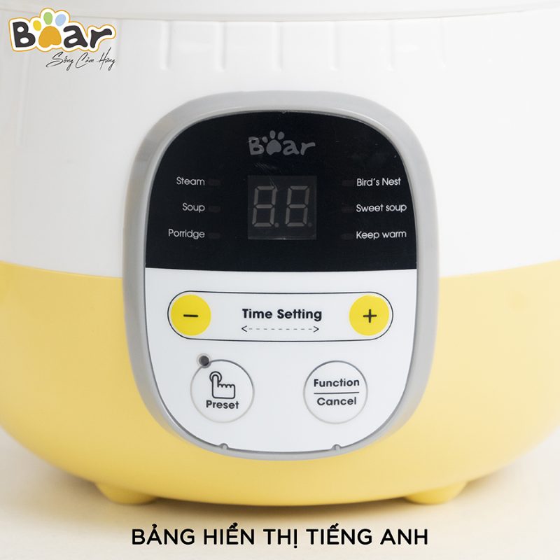 nồi nấu cháo chậm Bear 0.8l bản quốc tế