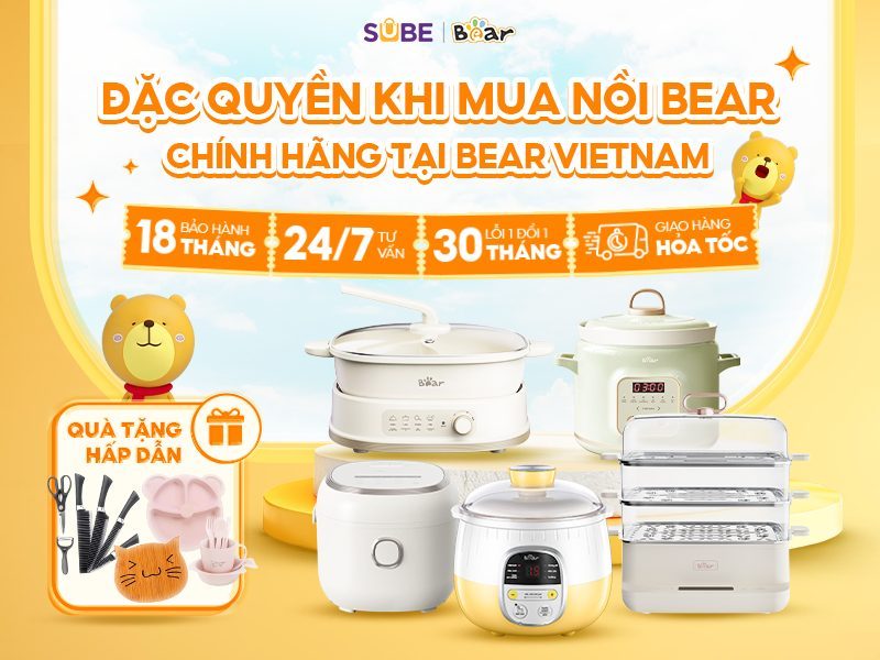 Chính sách mua hàng Bear chính hãng tại SUBE Việt Nam