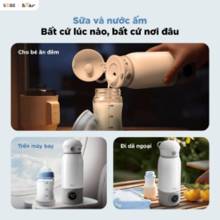 Sữa và nước ấm sẵn sàng bất kỳ lúc nào