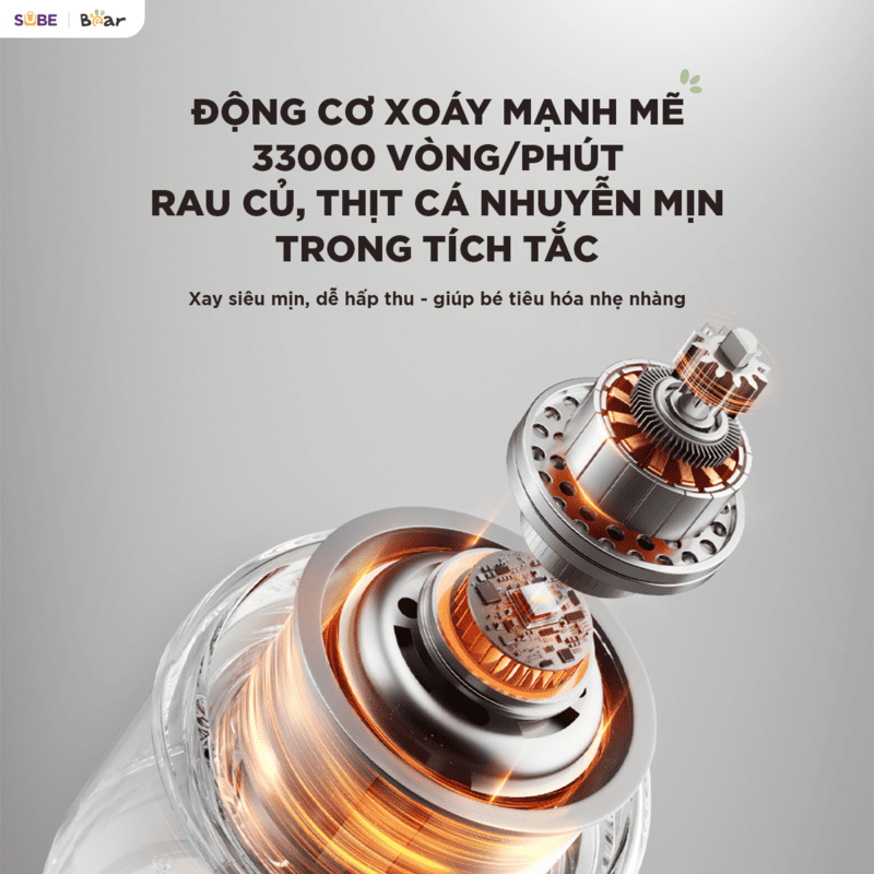 Động cơ mạnh mẽ xoay tốc độ cao