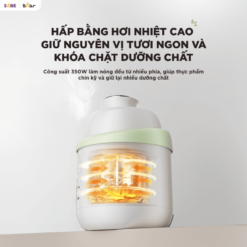 Hấp chín đều, giữ nguyên hương vị và dưỡng chất